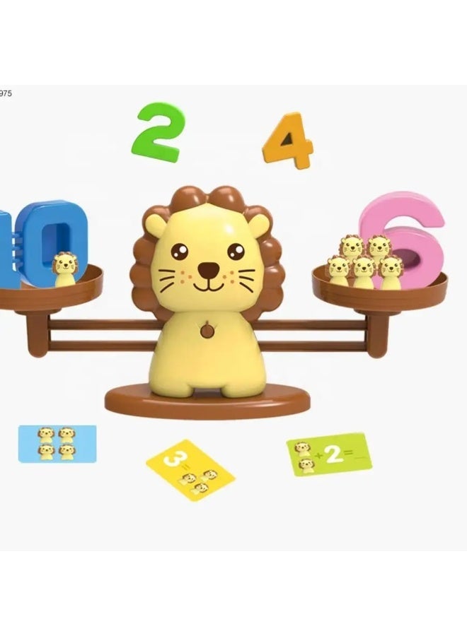 Kids Balance Lion Educational Toy – Numbers Learning & Counting Game – Ages 3+ - Image 1